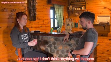 Любительское с большим членом: Один глоток сербской самогонкина даче и русская девка в чулках ебется с незнакомцем