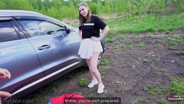 Сбежавшая сводная сестра трахается на природе с разозленным братом