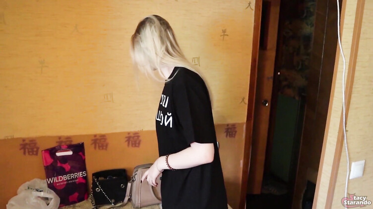 Stacy Starando: Сводный брат шантажист поймал сестру на краже денег и заставил ебаться с ним