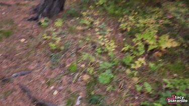 Сводная сестра дрочит пизду вибратором после минета в лесу своему брату