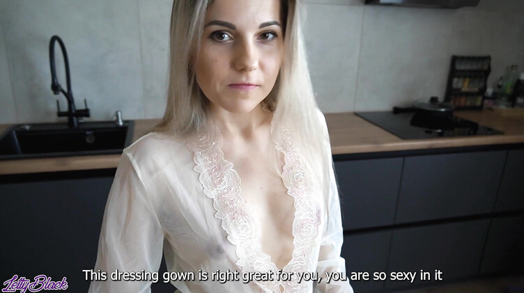 Letty Black: У русской мачехи в прозрачном халате не было секса месяц, пасынок ей помог с недотрахом