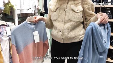 Я реально отсосала своему парню в примерочной торгового центра