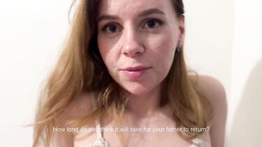 Трахаемся с мачехой в ванной у стиралки, пока отец на работе