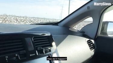 Выручил застрявшую девушку и получил в награду секс в машине