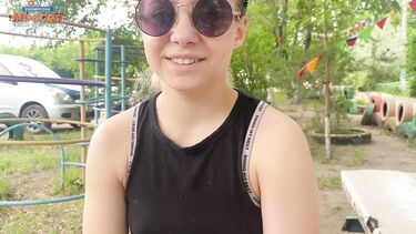 Отсосала русскому пикаперу и проглотила его сперму на заброшке