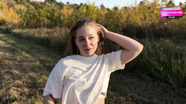 Случайная встреча на природе с русской школьницей завершилась слюнявым минетом