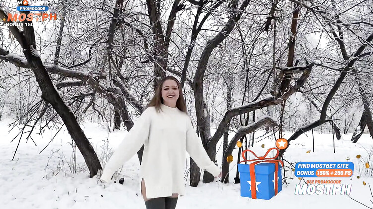 Морозко встретил в зимнем лесу русскую красавицу и отогрел ее членом