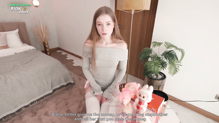 Сводная сестра блогерша снимает обзор на Лабубу, а я предложил снять секс стрим