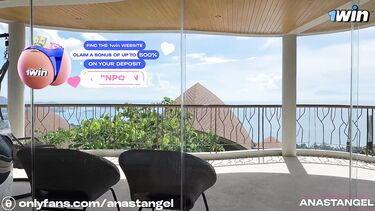 Ебля со спонсором на балконе виллы в Греции