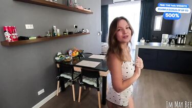 Соблазнение: Измена со слабой на передок соседкой с щедрым финалом на попку