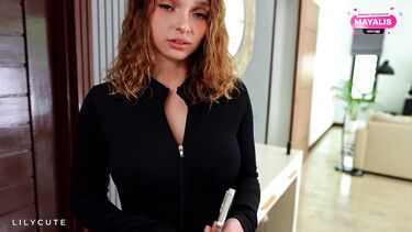 Анально наказал кудрявую курьершу за распиздяйство