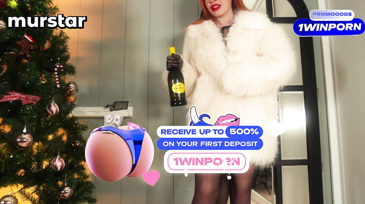 Рыжая мачеха пьет шампанское со спермой пасынка