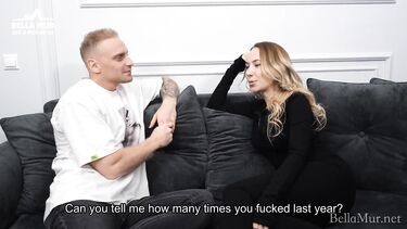 Интервью Bella Mur и Martin Spell перед страстной еблей на диване