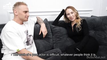 Интервью Bella Mur и Martin Spell перед страстной еблей на диване