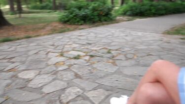 Быстрый минет в кустах от снятой в парке нимфоманки