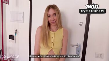 Русская молодая жена скачет на члене любовника и говорит с мужем по телефону