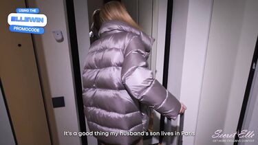 Приютил мачеху в Париже и кончил в ее киску