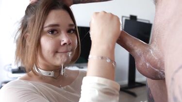 Подборки: Подборка страстных слюнявых отсосов и камшотов с Кэйт Косс