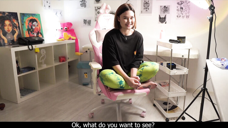 Горловой минет и хардкорный трах тату мастера ради сохранения работы