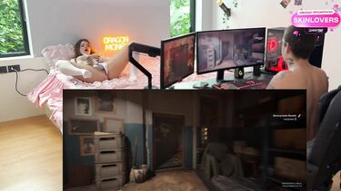 SkinLovers: Альтушка сквиртит на геймера и ебется с ним в очко