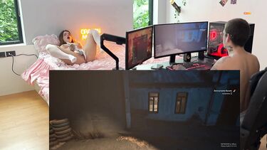 Эмо и готы: Альтушка сквиртит на геймера и ебется с ним в очко