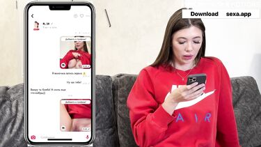 Незнакомец с сайта секс знакомств приехал и выебал красотку в колготках