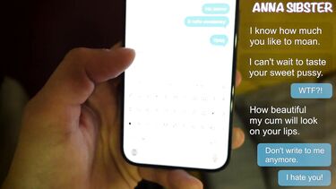 Отшил парня сводной сестры по телефону и трахнул сестренку