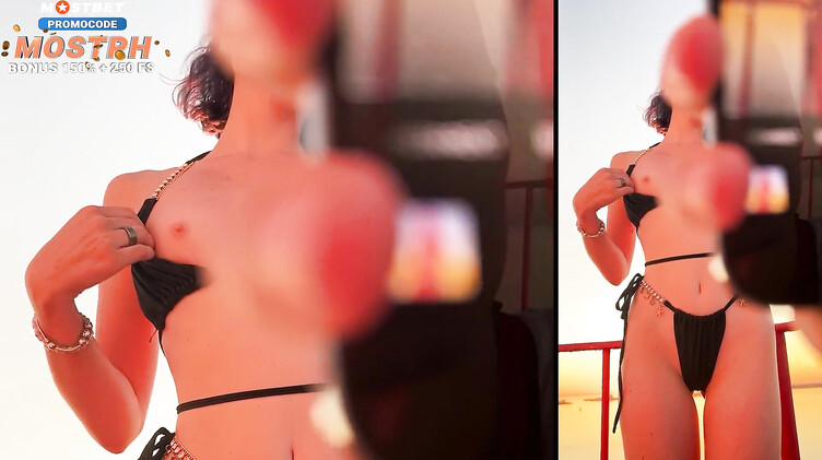 Русская туристка сосет капитану за прогулку на катере