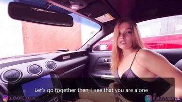 Попала под дождь и отсосала член незнакомцу в машине