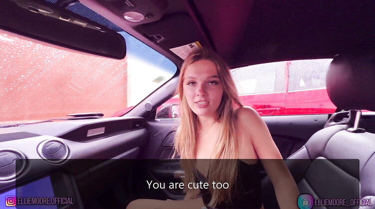 Попала под дождь и отсосала член незнакомцу в машине