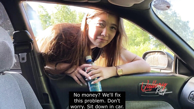 Водитель трахнул в рот попутчицу без денег