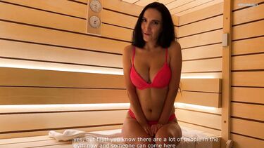 Перепихнулась с незнакомцем в сауне после тренировки