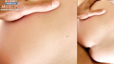 Русская пара после романтического ужина снимает домашний секс на видео