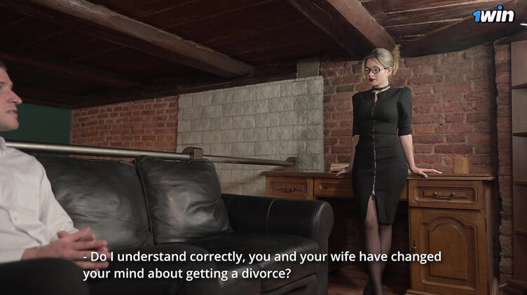 Горячая девушка психолог опустошает яйца пациента