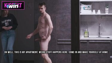 Уборщица оказалась выебанной заказчиком в рот и киску