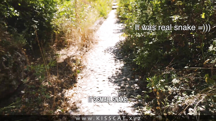 Незнакомец снял стресс брюнетке еблей на улице