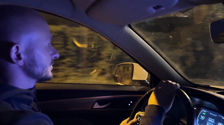 AleksSam13: Лысый русский парень подвез и трахнул в машине жопастую незнакомку