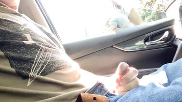 Незнакомка за деньги сосет хуй онанисту в машине