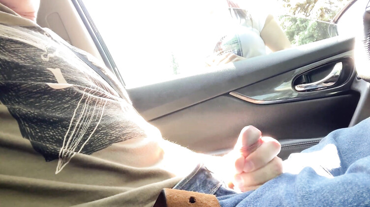 Незнакомка за деньги сосет хуй онанисту в машине