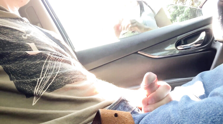 Незнакомка за деньги сосет хуй онанисту в машине