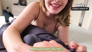 Огромные сиськи: Жопастая падчерица учит отчима ебаться и получает сперму внутрь