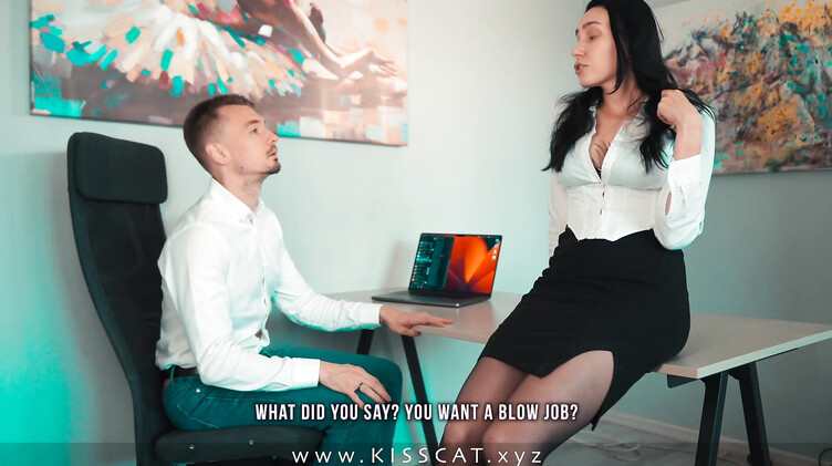 Сисястая секретарша сосет хуй начальника после фантазии об анале