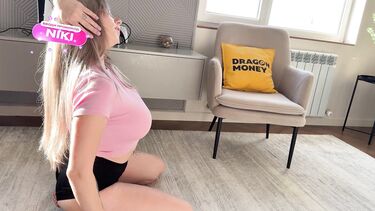 Минет с проглотом от Вики после сиськотраха