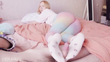 Анальный кремпай Эсти Кей после футджоба