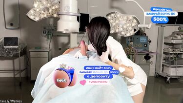 Пациент с большим хуем ебет на операционном столе свою докторшу