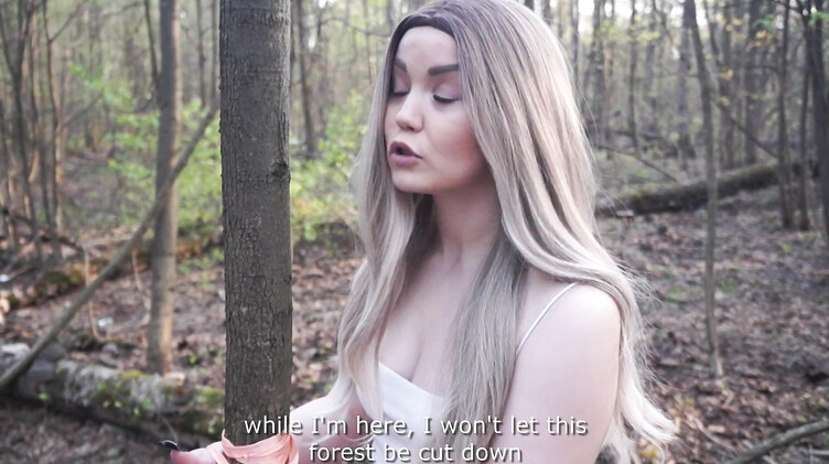 Застройщик дал на клык и трахнул в лесу прикованную эко-активистку