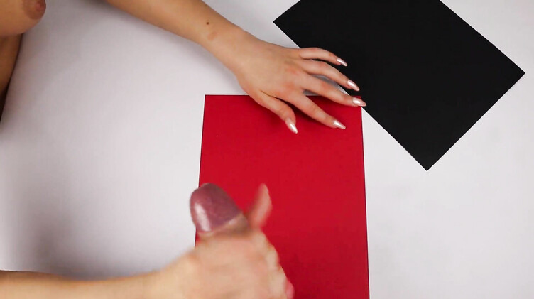 ASMR дрочка члена со сливом на маникюр