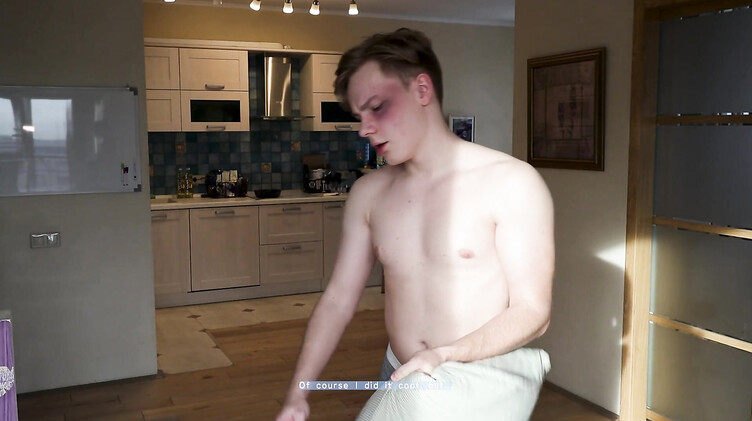 Пацан с фингалом трахнул сводную сестру после порева с подушкой