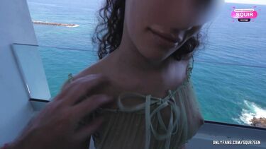 Вагинальный кремпай в мокрую киску сводной сестры на отдыхе