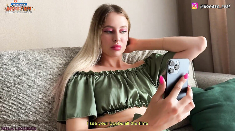 Откровенная одежда провоцирует парня на секс со сводной сестрой